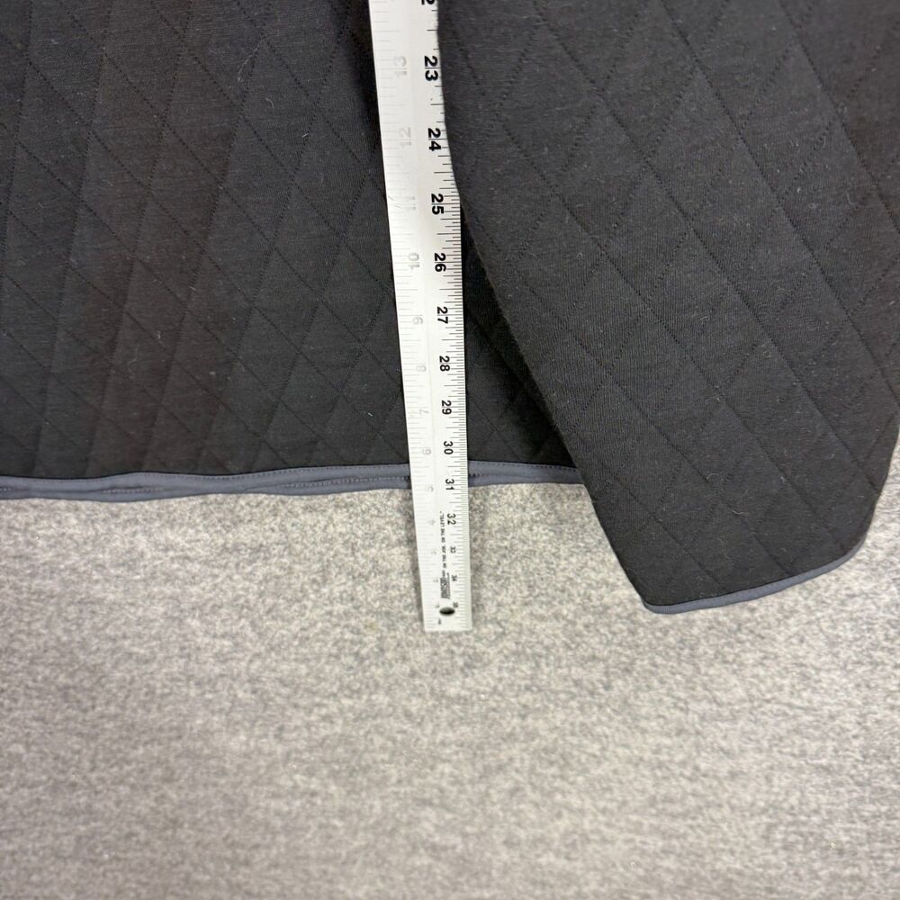 New George Quilted Jacket Men XL Black Long Sleeve High Neck Button Rayon - Picture 7 of 8